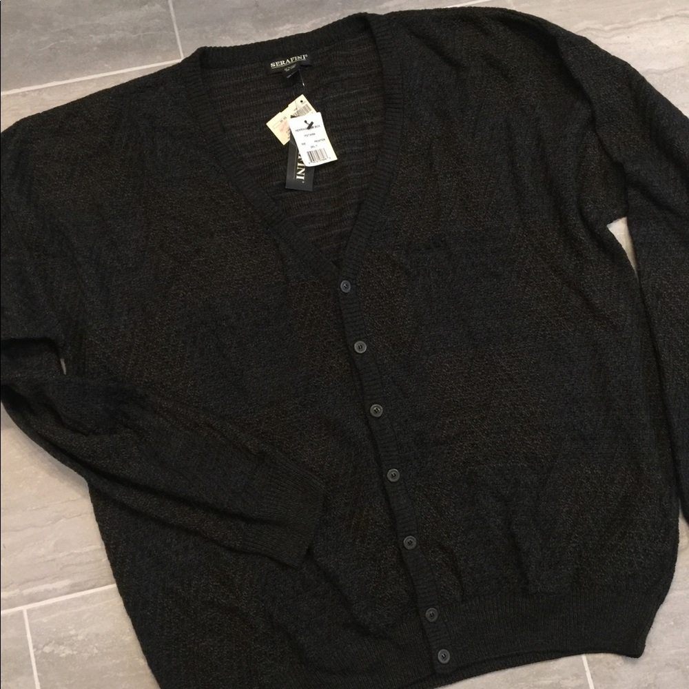 NWT Serafini 2 XL T cardigan sweater.
